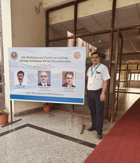 Dr. Ashutosh Shah at Ear reconstruction workshop, Bhubaneswar (Feb 2025), photo 1
