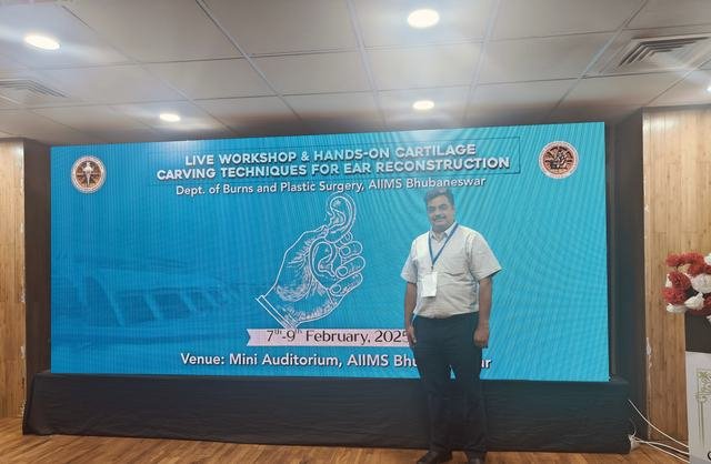 Dr. Ashutosh Shah at Ear reconstruction workshop, Bhubaneswar (Feb 2025), photo 3