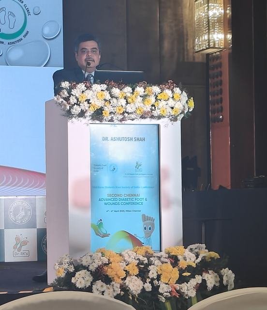 Dr. Ashutosh Shah at DFSI Mid-term Conference, Chennai (Apr 2025), photo 1
