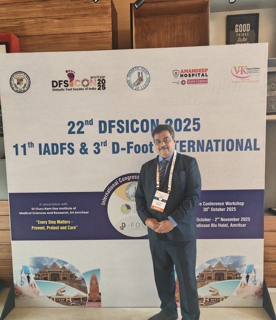 Dr. Ashutosh Shah at 22nd DFSICON 2025, Amritsar (Nov 2025), photo 3