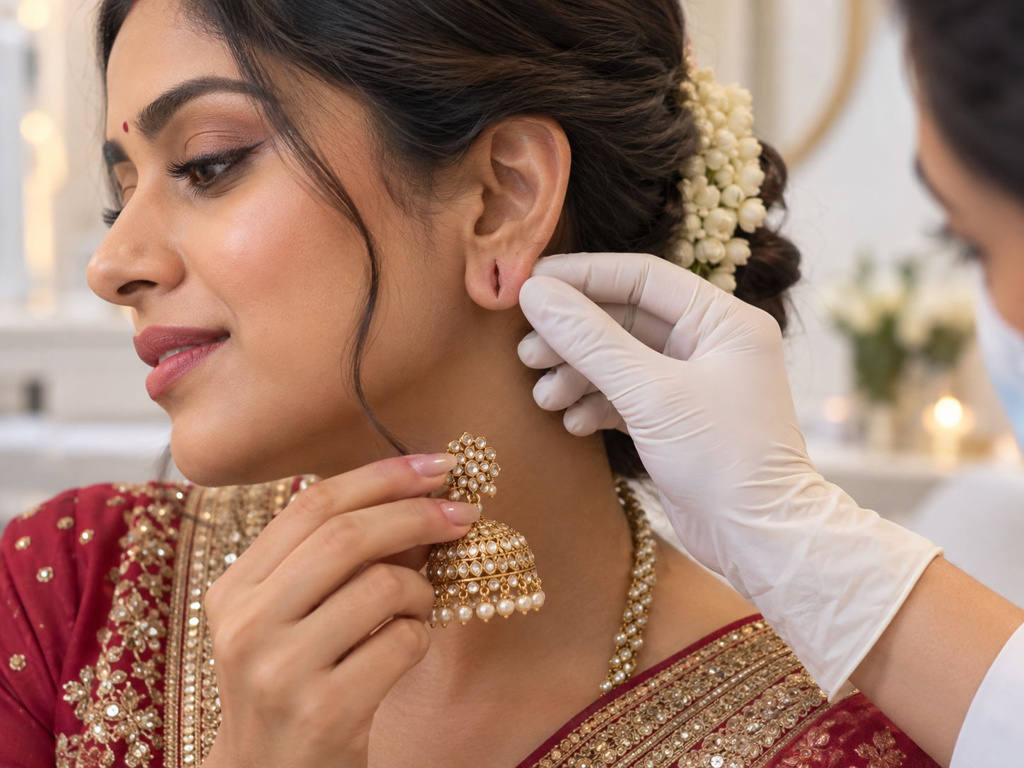 Torn Earlobe From Heavy Jhumkas: What Can Be Repaired Before Karwa Chauth, Diwali and the Wedding Season