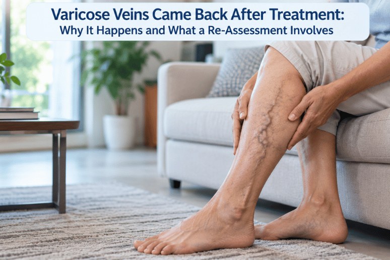 Varicose Veins Came Back After Treatment: Why It Happens and What a Re-Assessment Involves